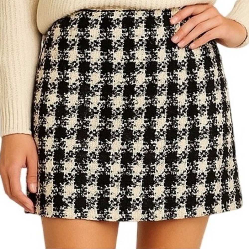 ANTONIO MELANI Houndstooth Mini Skirt